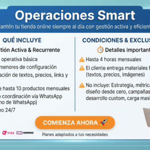 manejo de tiendas web